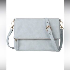 Elegant Light Blue Women's Crossbody Bag